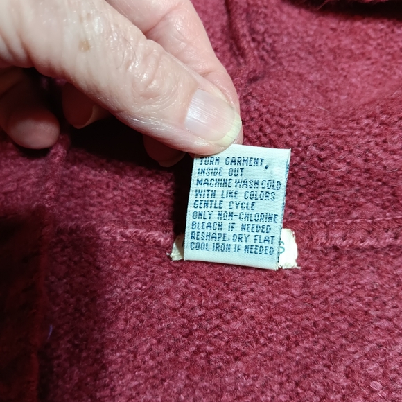 Maurices Women's M Knit Sweater Pullover-Hooded-Long Sleeve Rose Color - Picture 5 of 7